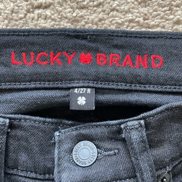 Lucky Brand Ava Mid Rise Skinny Jean Women’s 4/27 R Black Denim Closet Staple - Picture 2 of 11